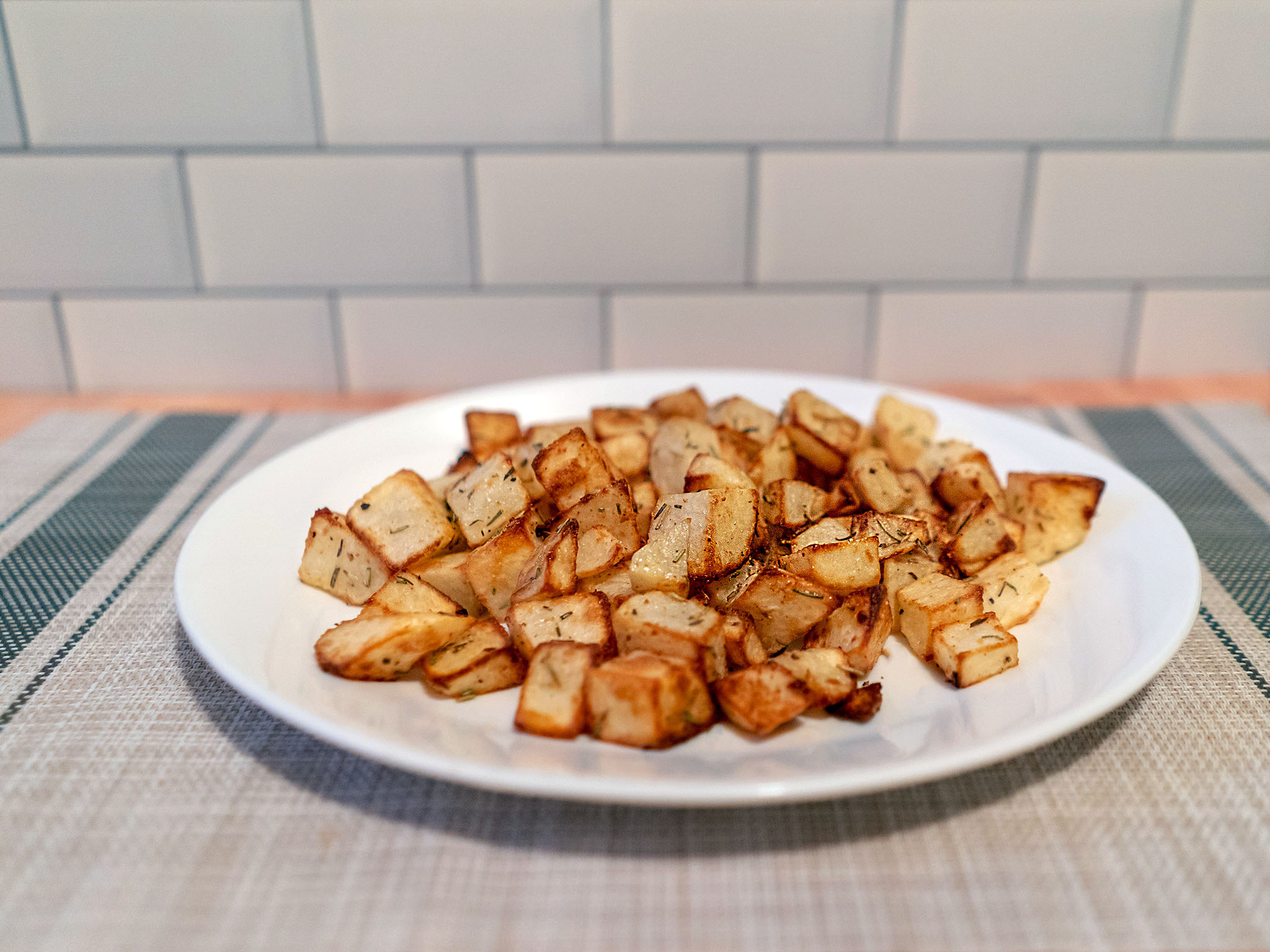 Air fried breakfast potatoes