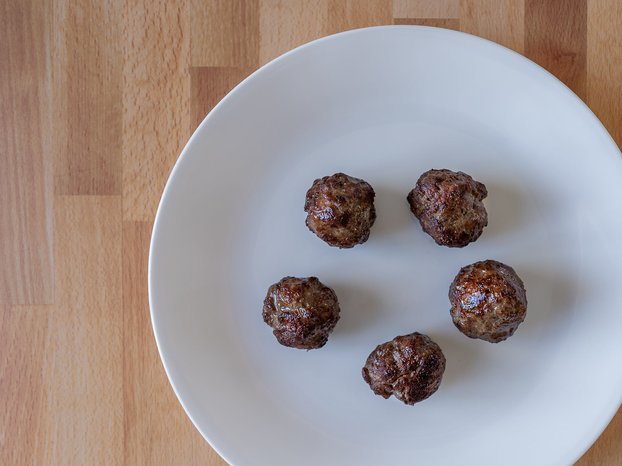 Air fried Italian meatballs