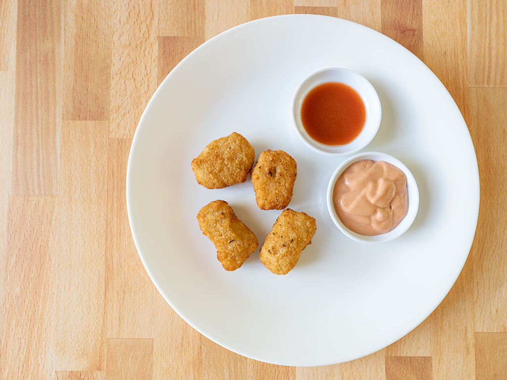 Air fried Alpha Plant-Based Original Chik'N Nuggets