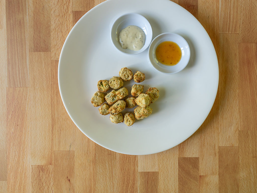 Air fried Great Value Breaded Okra