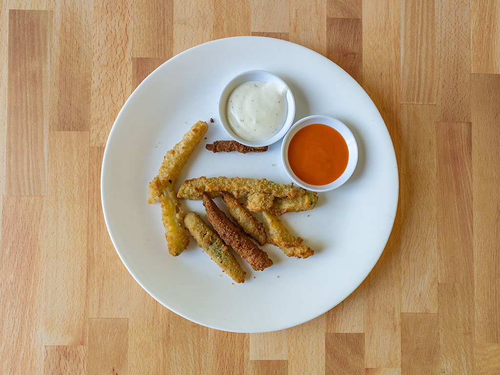 Air fried Garden Inspirations Breaded Zucchini Sticks